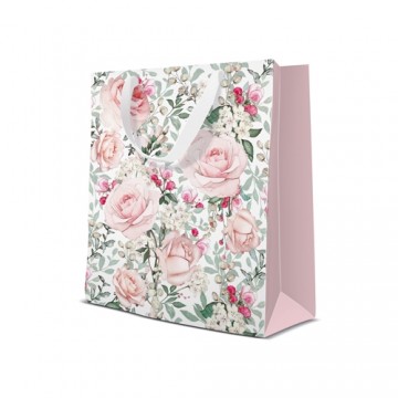 Darčeková taška PAW Gorgeous Roses, medium - 20x25x10 cm