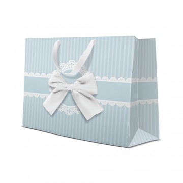 Darčeková taška PAW Occasional Gift Blue, horizontal - 33,5x26,5