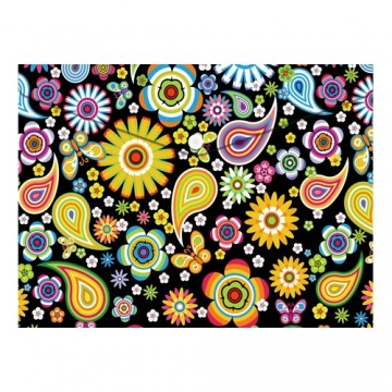 Obal PP s patentkou A4, Colorful Flowers