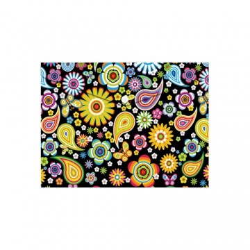 Obal PP s patentkou A5, Colorful Flowers