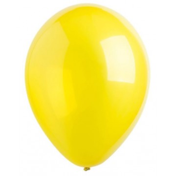 Deko balónik Kryštalický žltý 30 cm - 50 ks