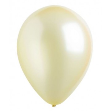 Deko balónik metalický vanilkový 30 cm - 50 ks