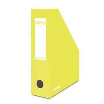 Zakladač, kartónový, 80 mm, DONAU, žltý