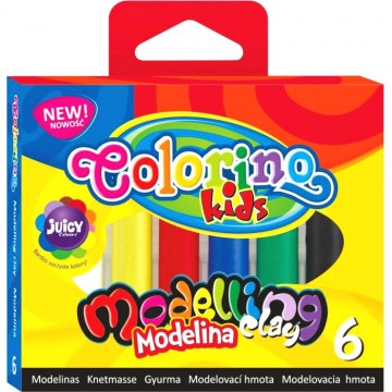 Colorino modelovacia hmota, okrúhla, 6 farieb