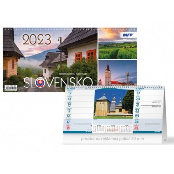 SK Kalendár 2023 stolový Slovensko (štrnásťdenný)