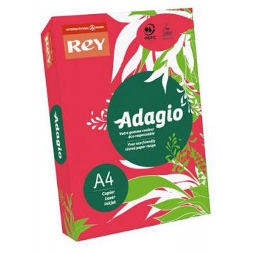 Kopírovací papier, farebný, A4, 80 g, REY "Adagio", intenzívna č