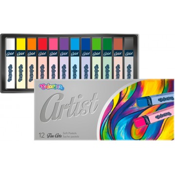 Colorino Artist suché pastely, štvorhranné, 12 farieb