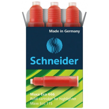 Bombičky Schneider Maxx Eco 666 Cartridge - červené