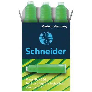 Bombičky Schneider Maxx Eco 666 Cartridge - zelene