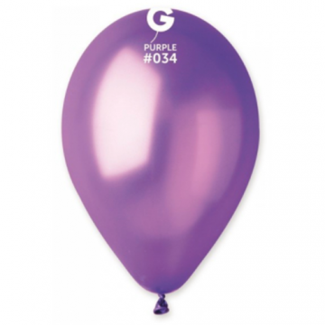 Metalické balóniky 28 cm - fialové