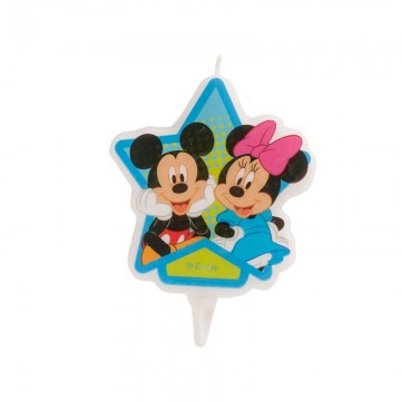 Tortová sviečka 2D - Mickey a Minnie Mouse