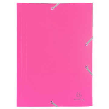 Exacompta spisové dosky s gumičkou, A4 maxi, PP, ružové