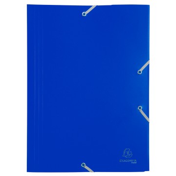 Exacompta spisové dosky s gumičkou, A4 maxi, PP, modré