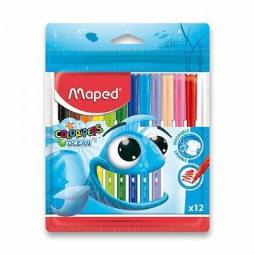 Maped Color'Peps Ocean - detské fixky - 12 farieb
