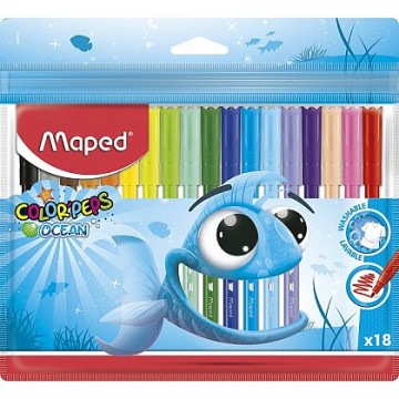 Maped Color'Peps Ocean - detské fixky - 18 farieb