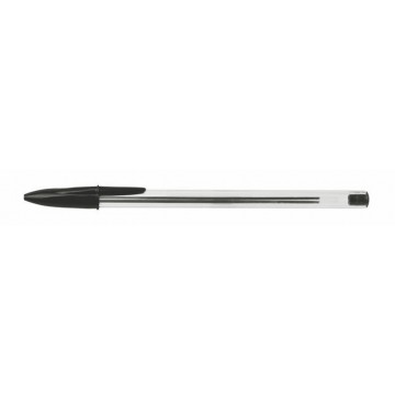 Guľôčkové pero, 0,7 mm, s vrchnákom, VICTORIA OFFICE, čierne