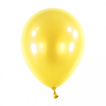 Balónik Metallic Yellow Sunshine 30 cm, DM30 - Žltý metalický