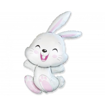 Fóliový balónik roztomilý zajačik, 109 cm