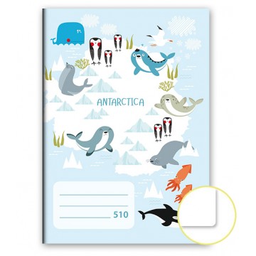 Zošit 510 • 10 listový • nelinkovaný • Antarktída