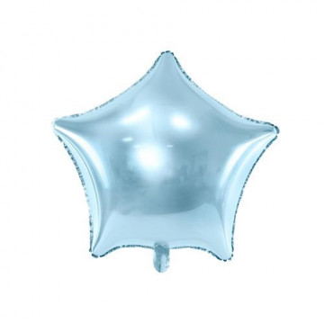 Fóliový balónik hviezda svetlo modrá 48 cm