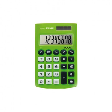 Kalkulačka MILAN vrecková 8 miestna Touch zelená - blister